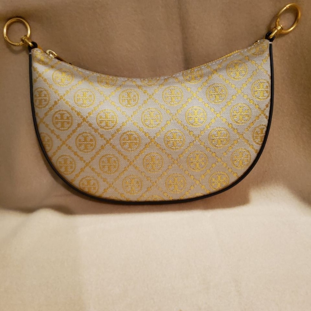 Tory Burch T Monogram Crescent Bag